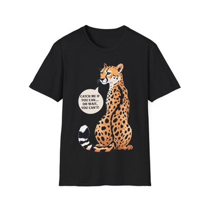 Catch Me If You Can Unisex Softstyle T-Shirt - Fun and Playful Animal Tee