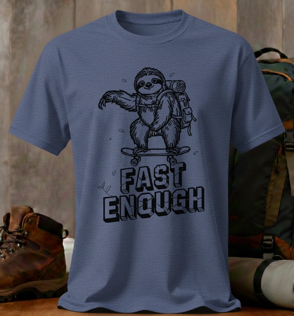Fast Enough Sloth Hiker T-Shirt